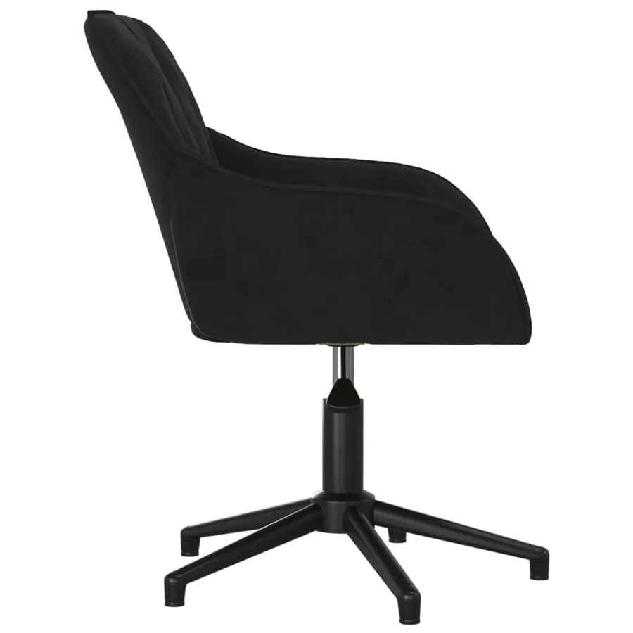 Chaises pivotantes à manger lot de 2 Noir Velours - 5