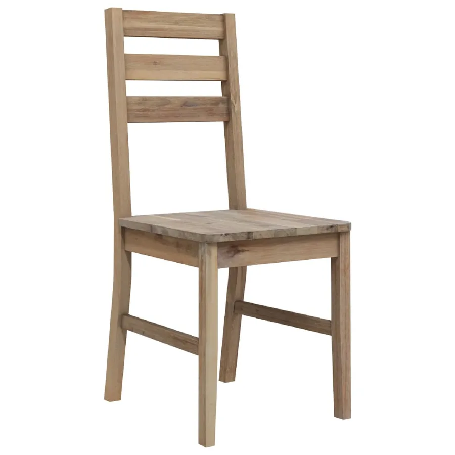 Chaises à manger lot de 4 bois d'acacia massif - 3