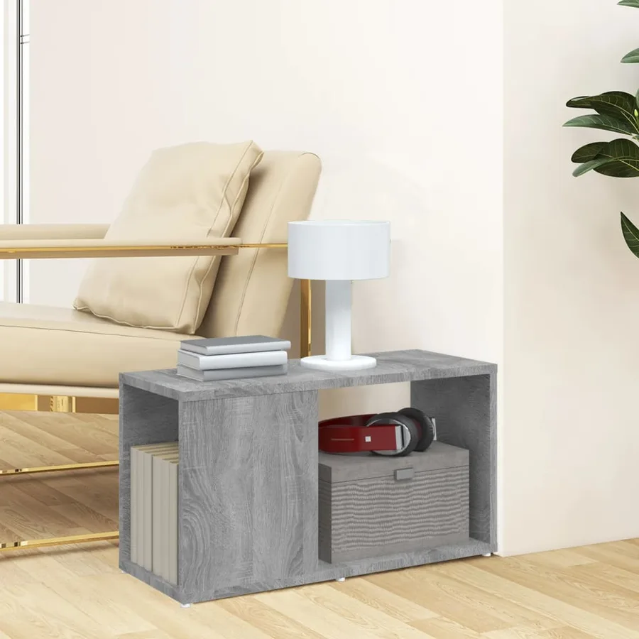 Meuble TV Sonoma gris 60x24x32 cm Bois d'ingénierie - 3