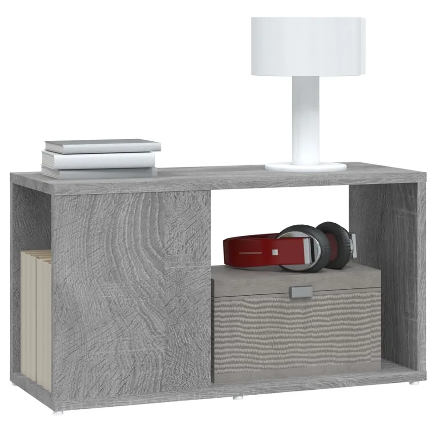 Meuble TV Sonoma gris 60x24x32 cm Bois d'ingénierie - 4