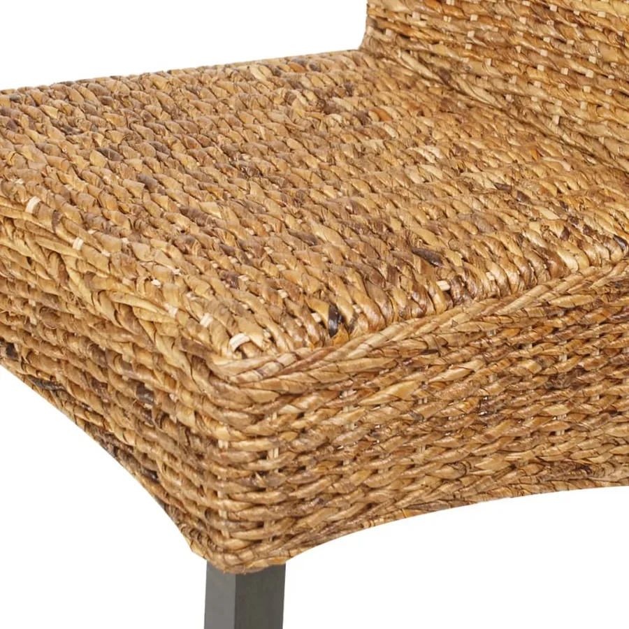 Chaises à manger lot de 6 bois solide de manguier et abaca - 8