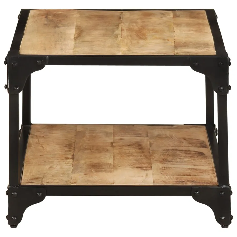 Table basse 90x45x35 cm Bois de manguier massif brut - 3
