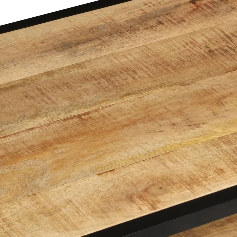 Table basse 90x45x35 cm Bois de manguier massif brut - 5