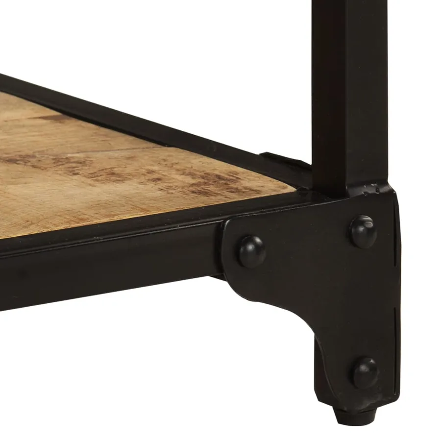 Table basse 90x45x35 cm Bois de manguier massif brut - 7