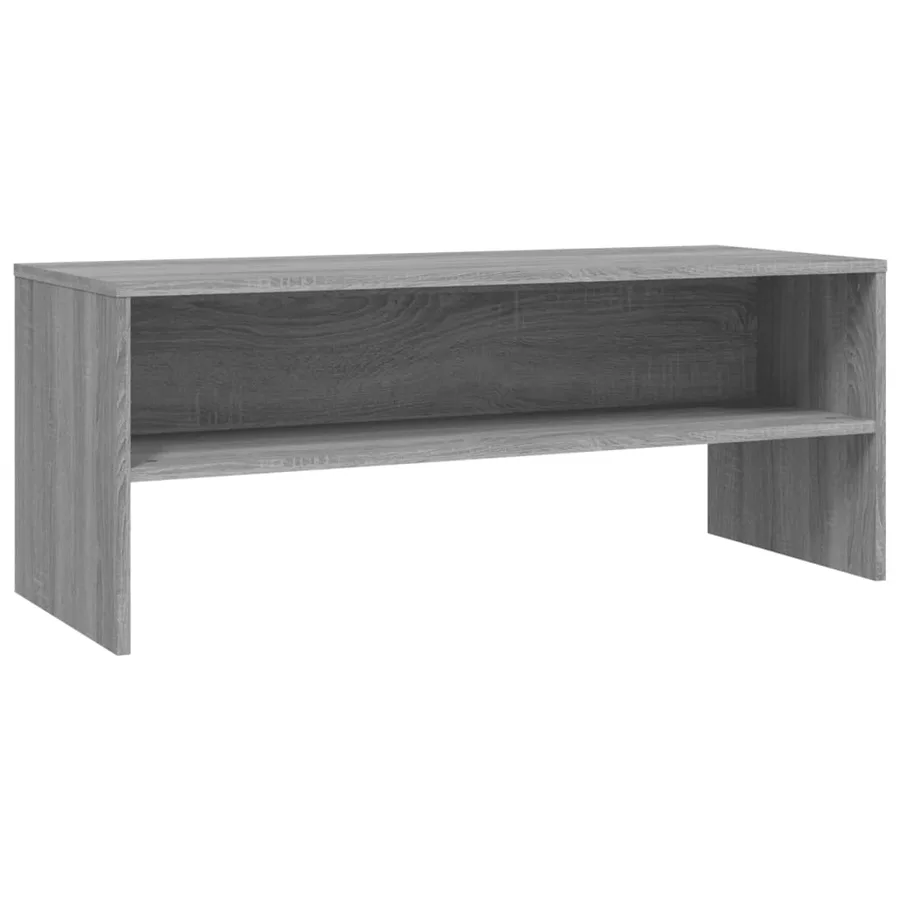 Meuble TV Sonoma gris 100x40x40 cm Bois d'ingénierie - 2