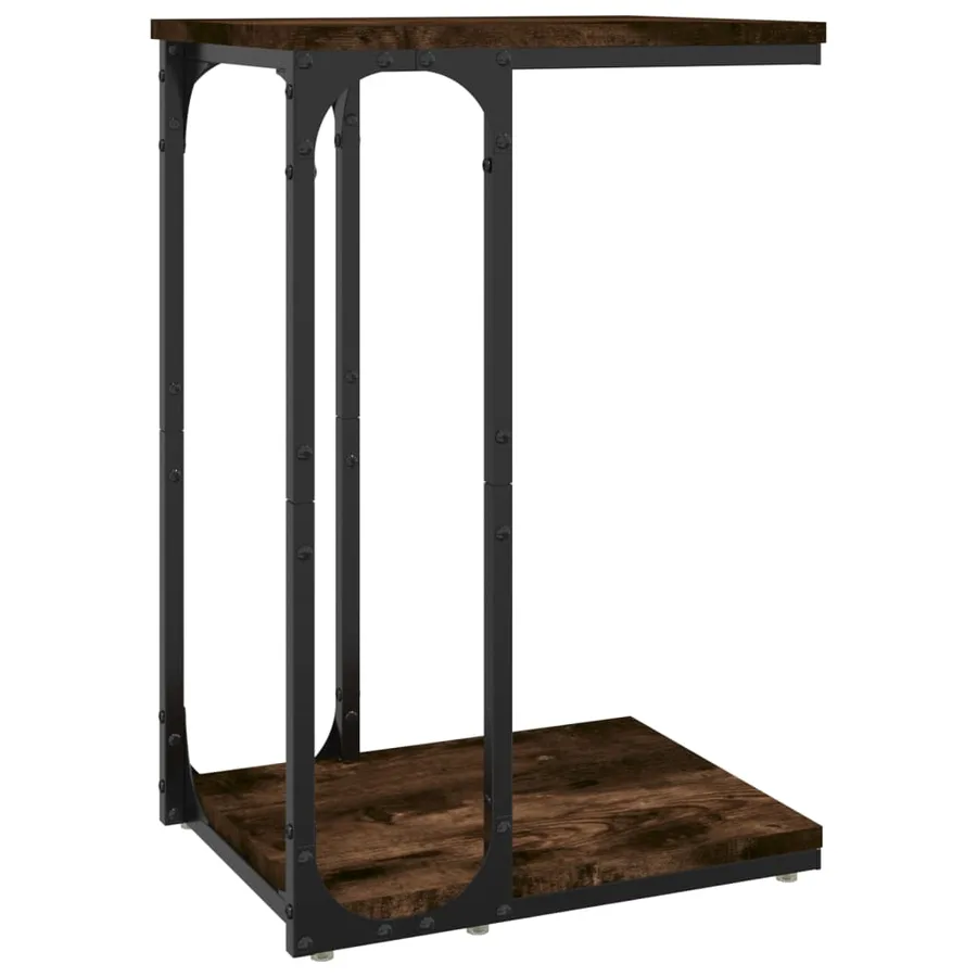 Table d'appoint Chêne fumé 40x30x60 cm Bois d'ingénierie - 2