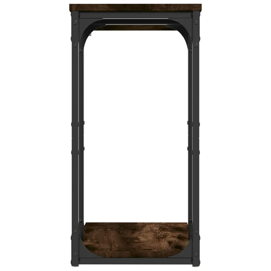 Table d'appoint Chêne fumé 40x30x60 cm Bois d'ingénierie - 5