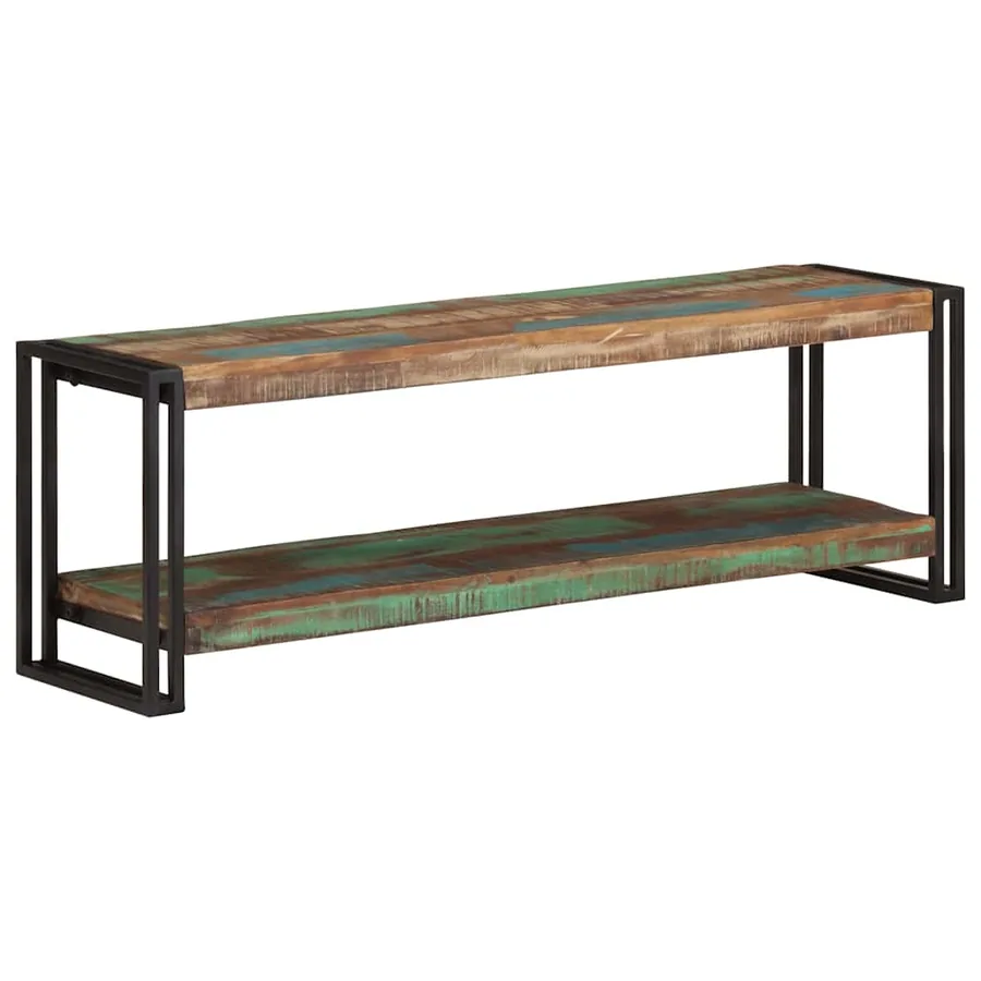 Meuble TV 120x30x40 cm Bois de récupération massif