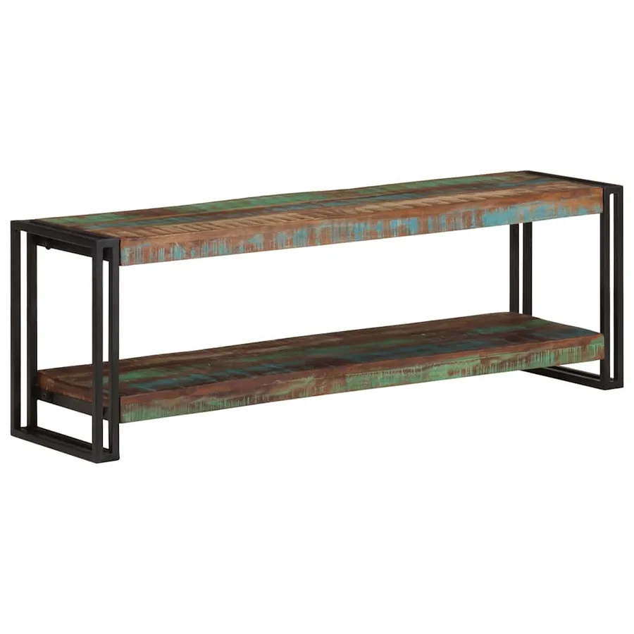 Meuble TV 120x30x40 cm Bois de récupération massif - 2