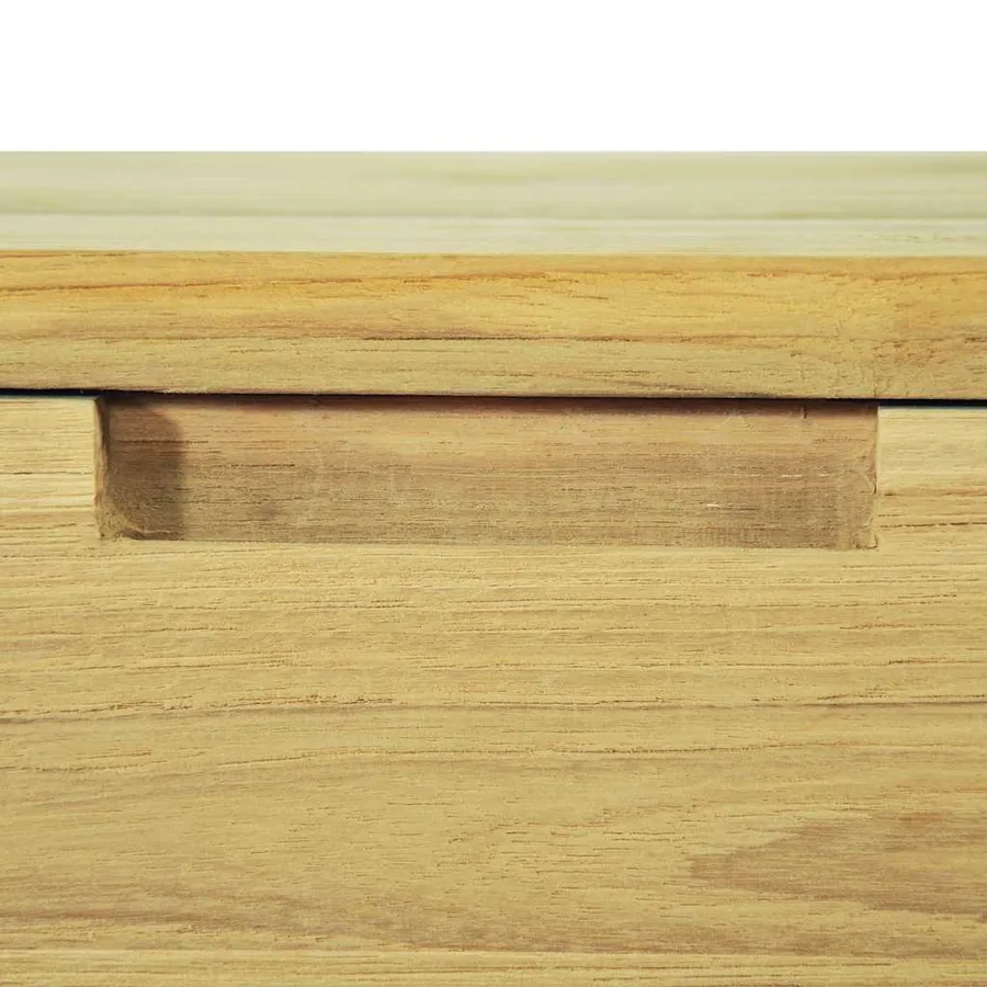 Table console 120x35x76 cm Teck massif - 10