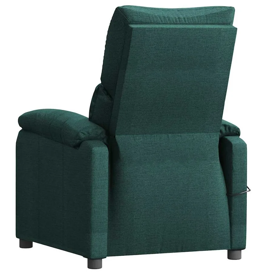 Fauteuil de massage Vert foncé Tissu - 5