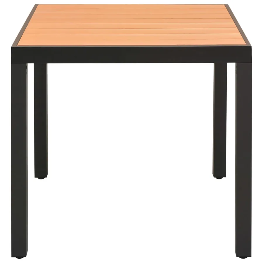 Ensemble à manger de jardin 3 pcs noir et marron - 10