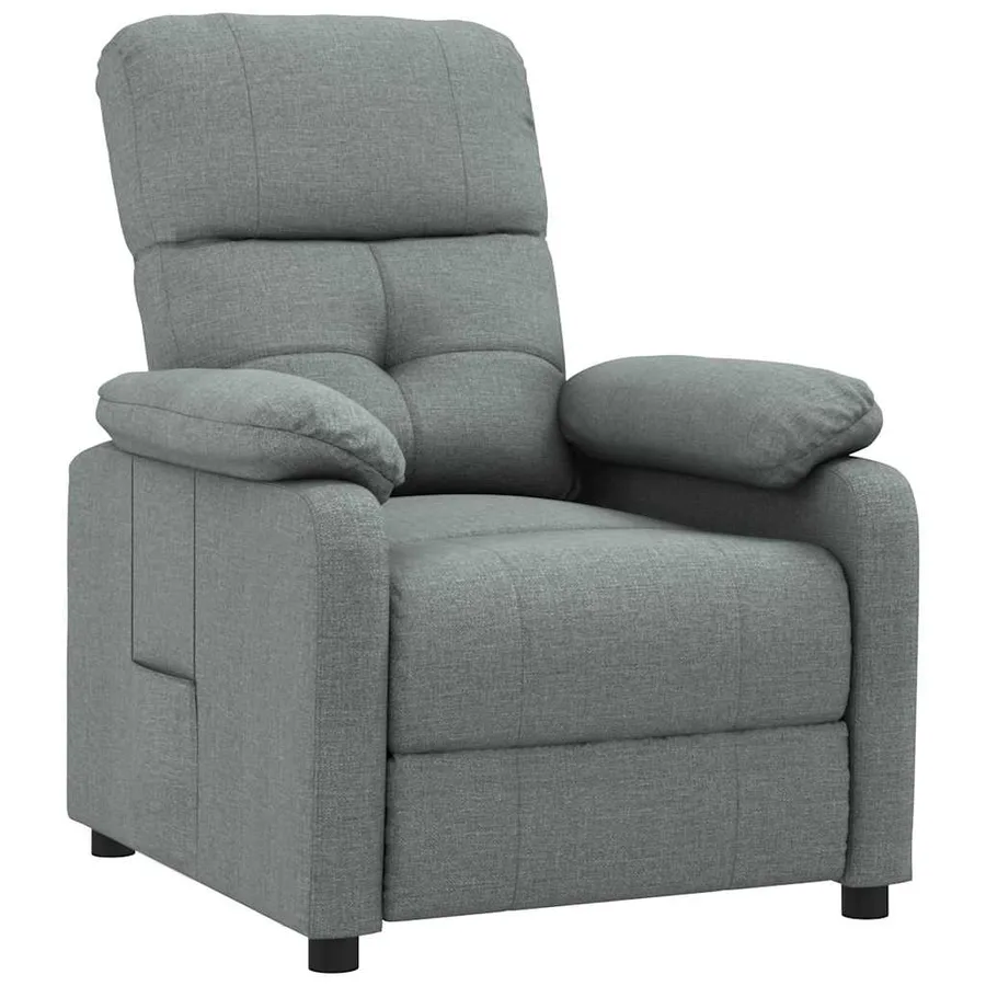 Fauteuil inclinable Gris foncé Tissu - 2