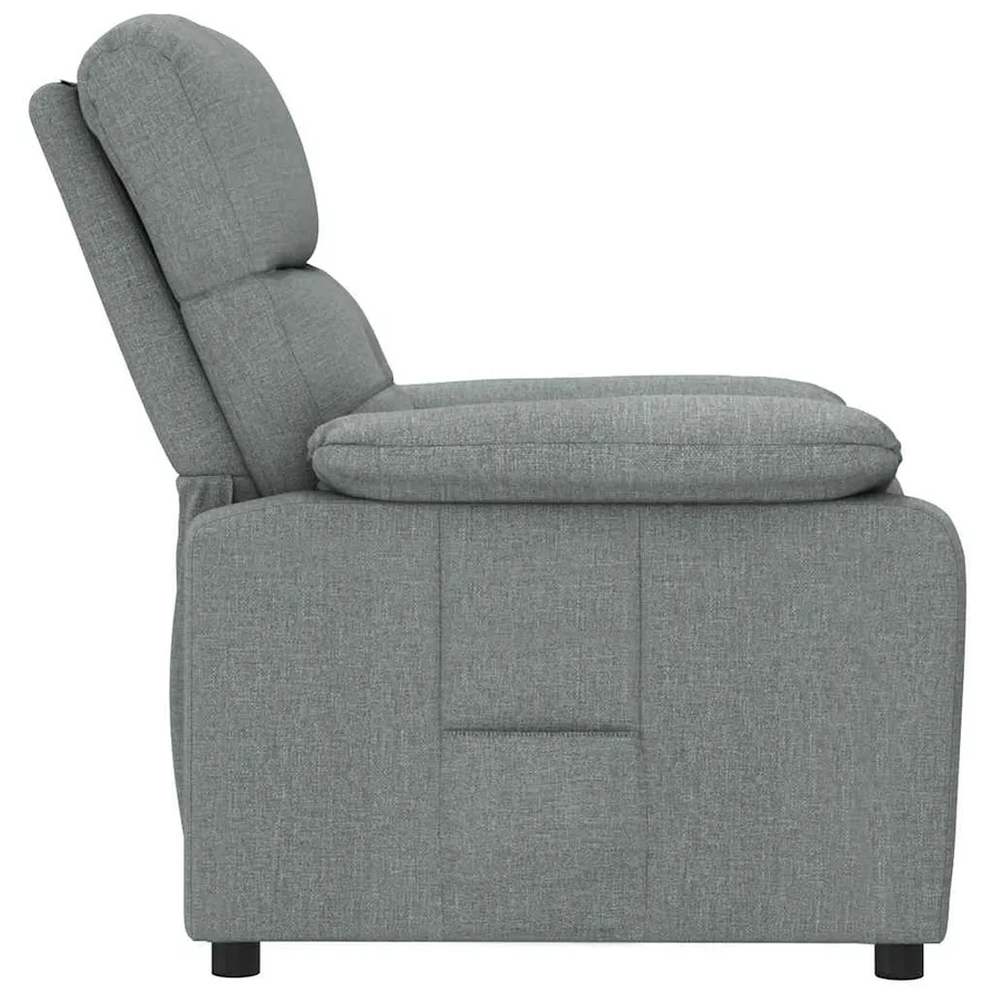 Fauteuil inclinable Gris foncé Tissu - 4