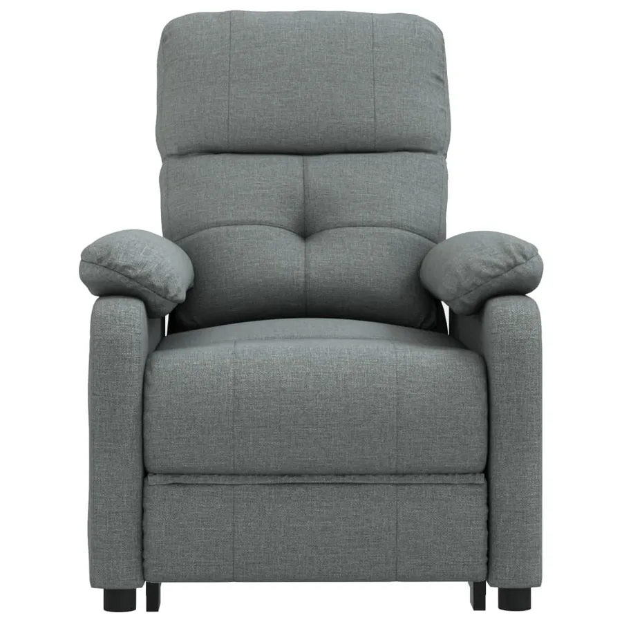Fauteuil inclinable électrique Gris foncé Tissu - 4