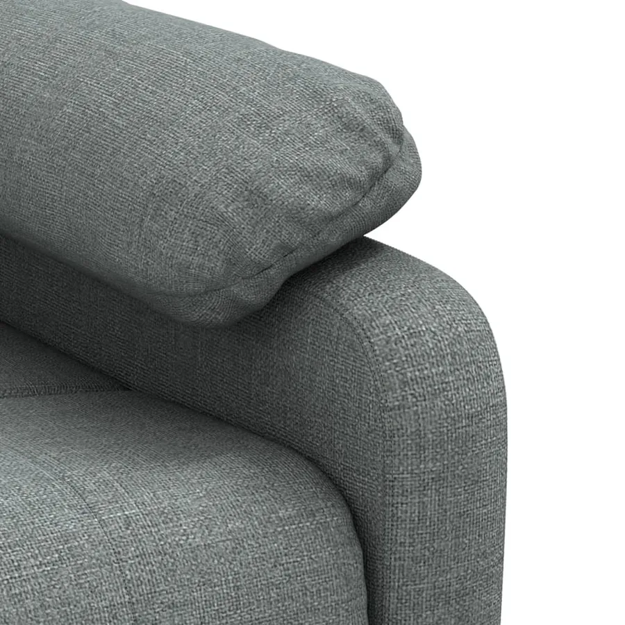 Fauteuil inclinable électrique Gris foncé Tissu - 8