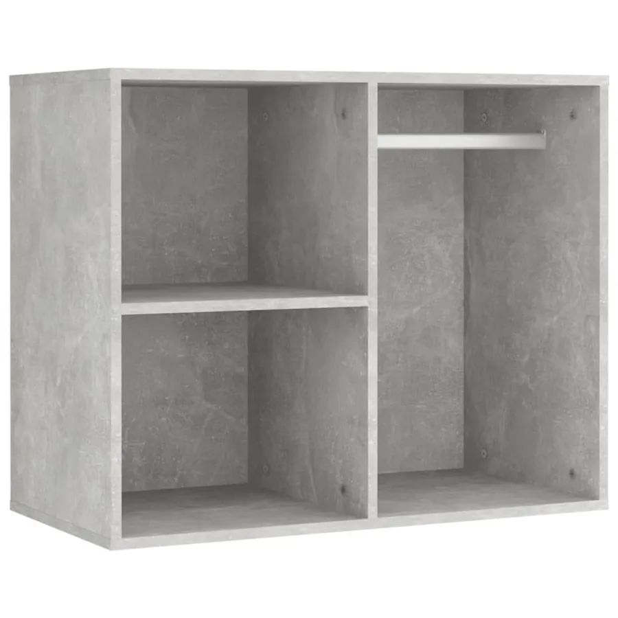 Ensemble de coiffeuse avec LED Gris béton Bois d'ingénierie - 10