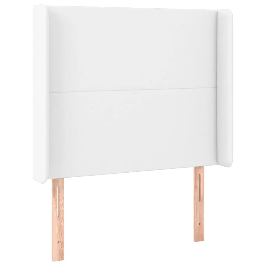 Tête de lit à LED Blanc 103x16x118/128 cm Similicuir - 3