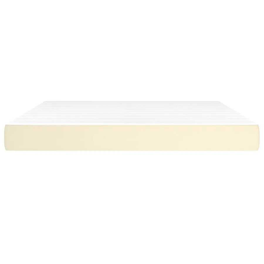 Matelas de lit à ressorts ensachés fermeté moyenne Crème 180x200x20 cm - 3