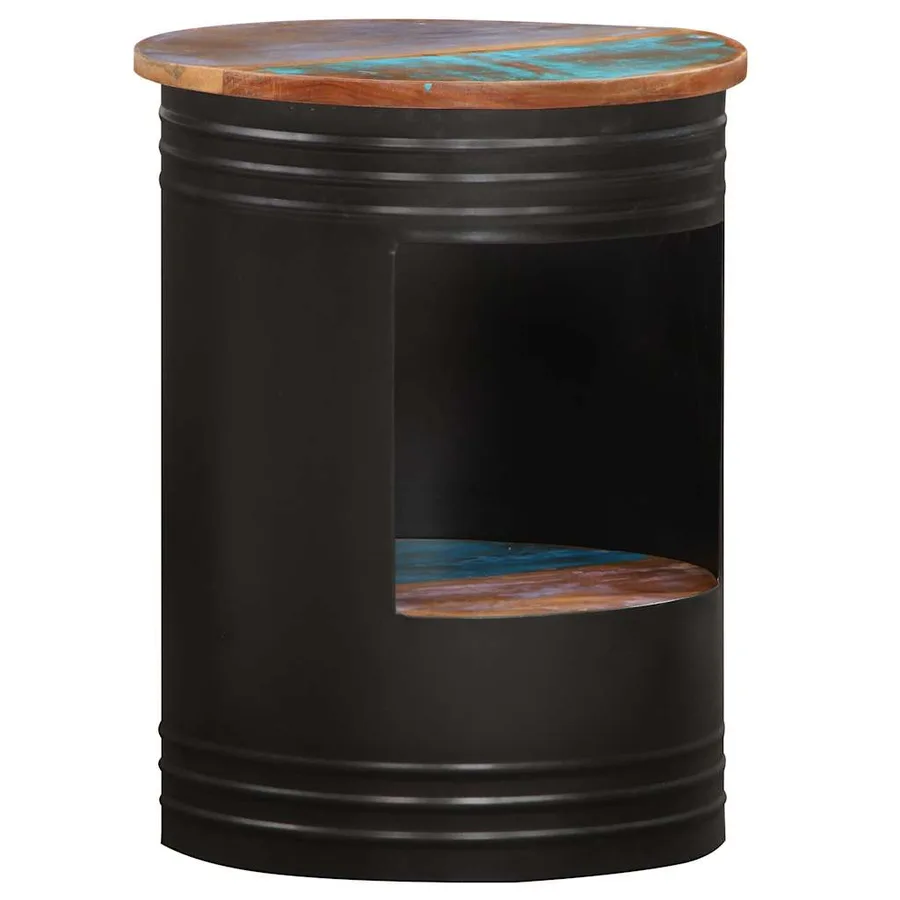Table basse 43x55 cm Bois de récupération solide - 10