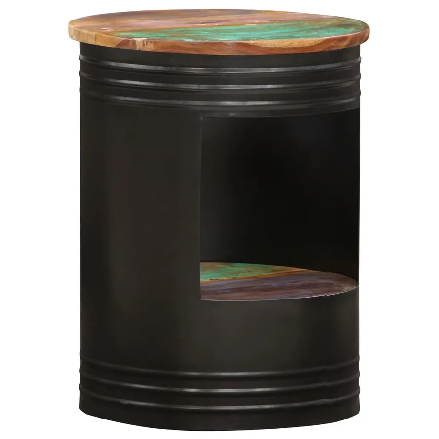 Table basse 43x55 cm Bois de récupération solide - 9