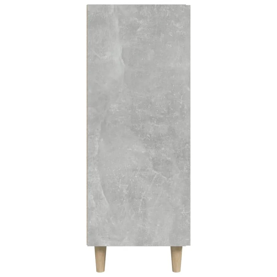 Buffet gris béton 69,5x34x90 cm bois d'ingénierie - 6
