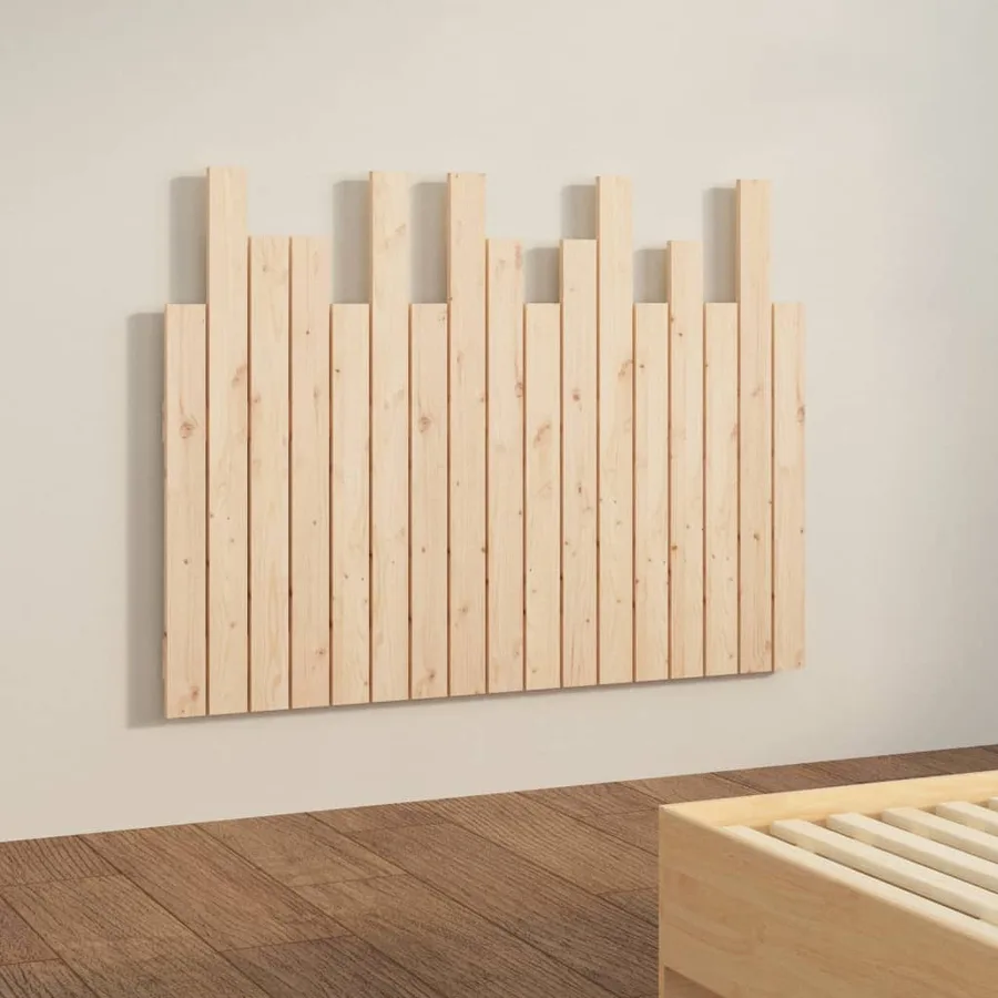 Tête de lit murale 108x3x80 cm Bois massif de pin - 4