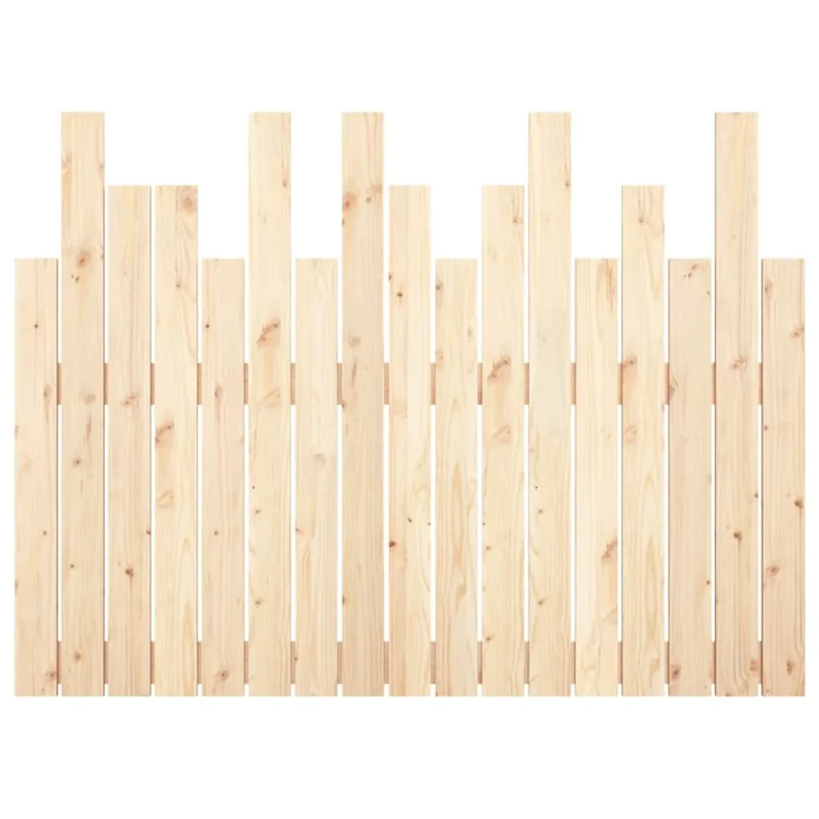 Tête de lit murale 108x3x80 cm Bois massif de pin - 5