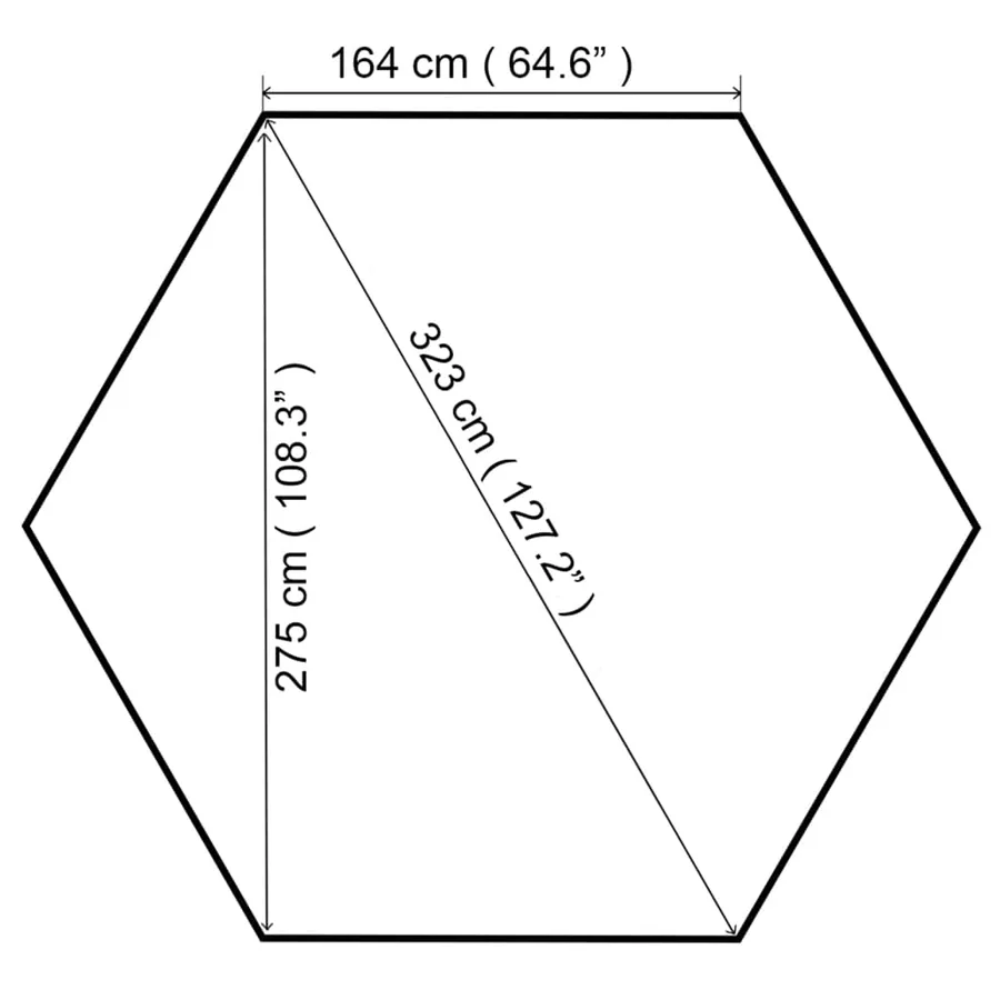 Belvédère de jardin 323x275x265 cm Blanc 180 g/m² - 7
