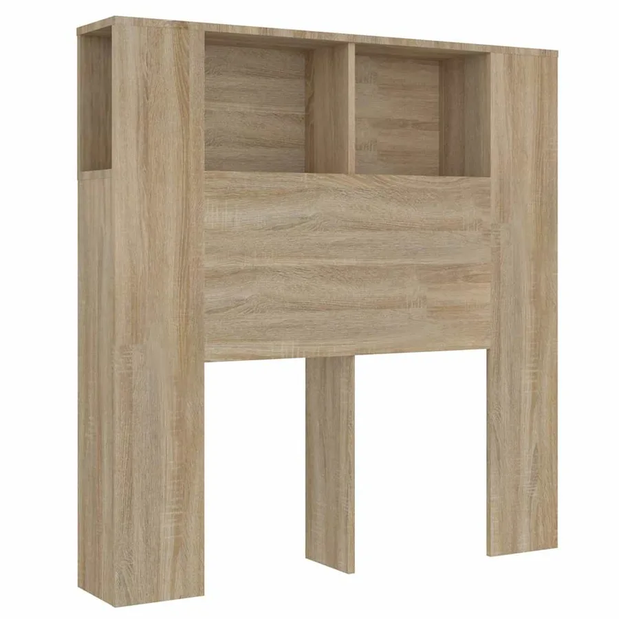 Armoire de tête de lit Chêne sonoma 100x18,5x102,5 cm - 2