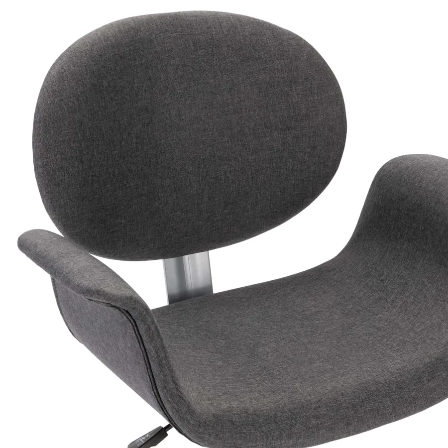 Chaise pivotante à manger Gris Tissu - 7