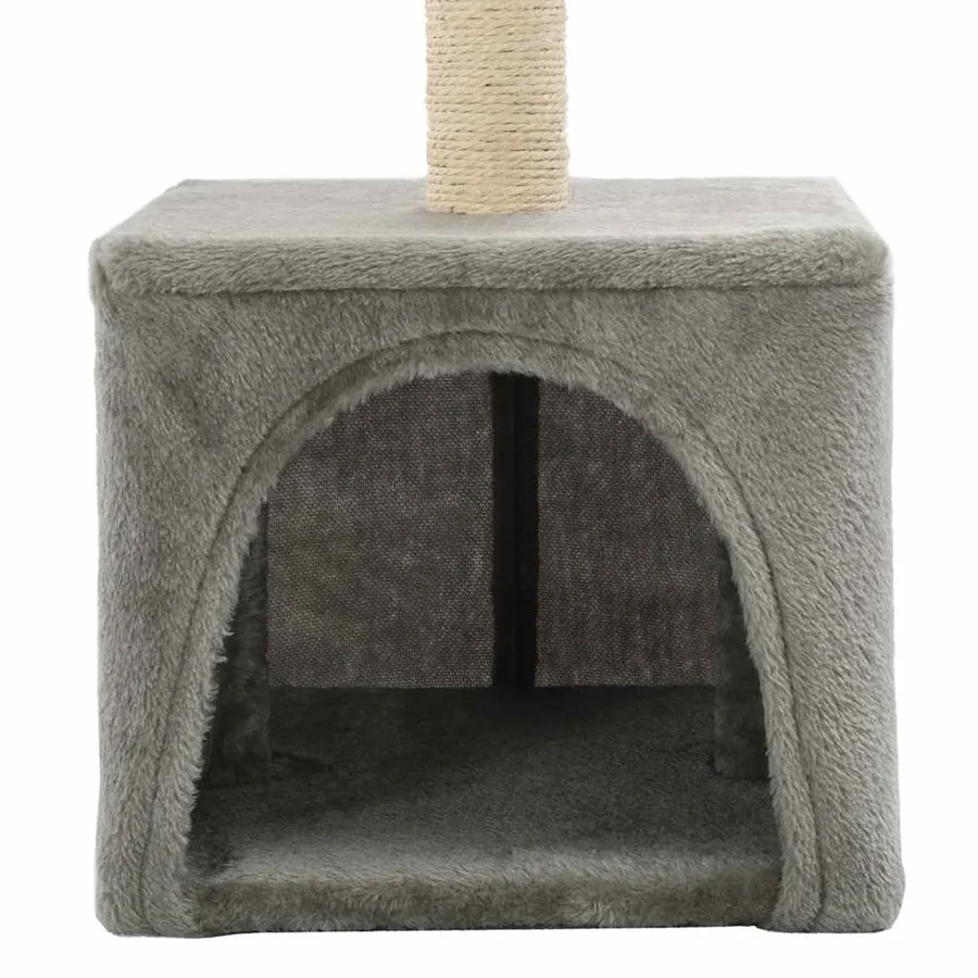 Arbre à chat avec griffoirs en sisal 55 cm Gris - 6