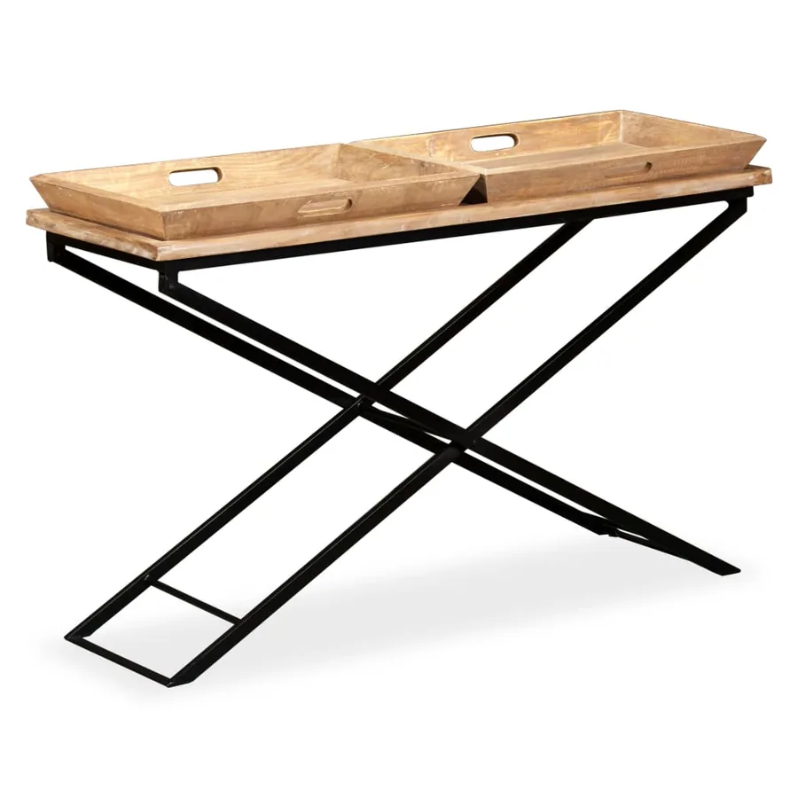 Table console Bois de manguier massif 130 x 40 x 80 cm