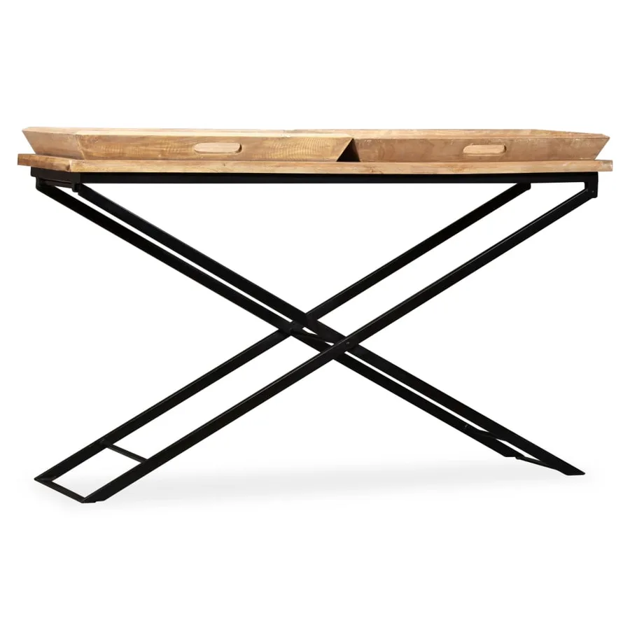 Table console Bois de manguier massif 130 x 40 x 80 cm - 2