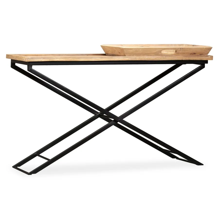 Table console Bois de manguier massif 130 x 40 x 80 cm - 4