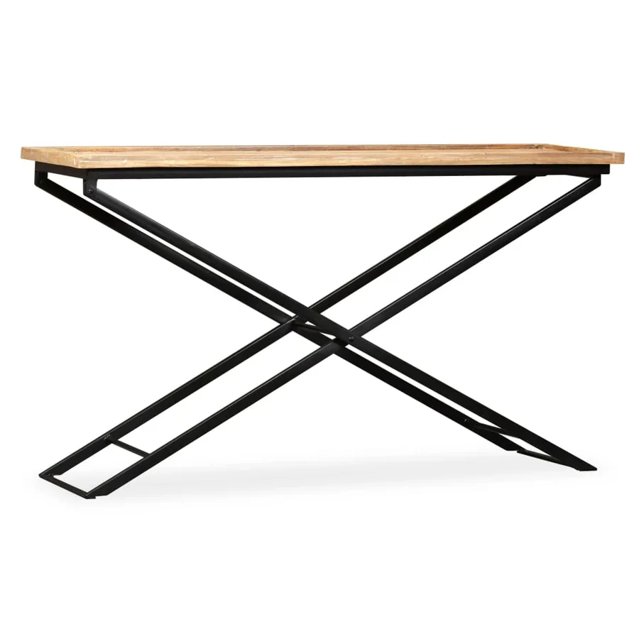 Table console Bois de manguier massif 130 x 40 x 80 cm - 5