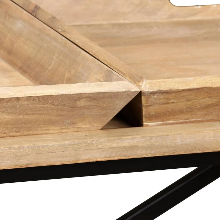 Table console Bois de manguier massif 130 x 40 x 80 cm - 6