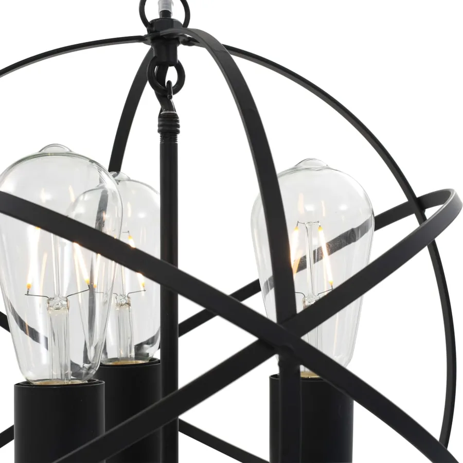 Lampe suspendue Noir Sphère 3 ampoules E27 - 6