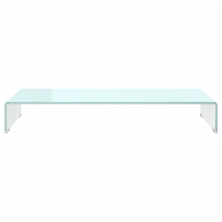 Meuble TV/Support pour moniteur 90x30x13 cm verre vert - 3
