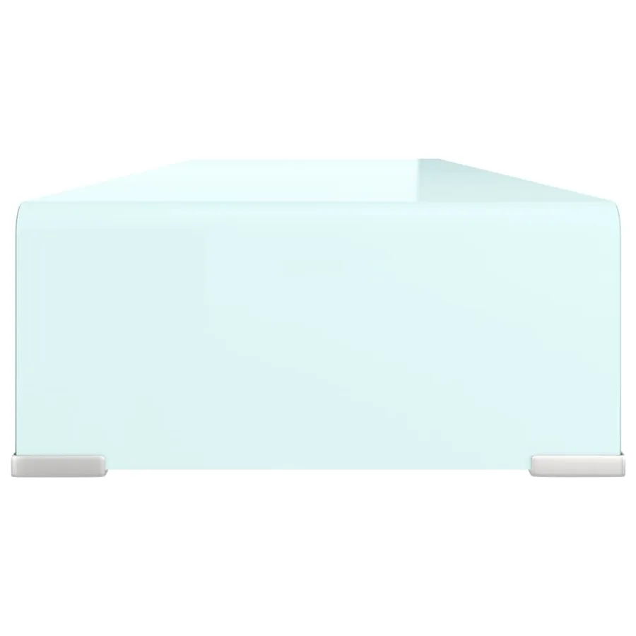 Meuble TV/Support pour moniteur 90x30x13 cm verre vert - 4