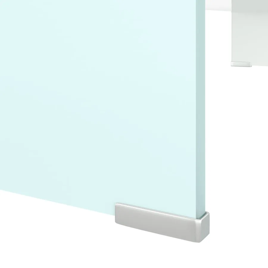Meuble TV/Support pour moniteur 90x30x13 cm verre vert - 5