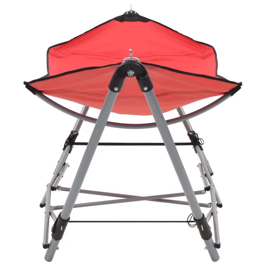 Hamac avec support pliable Rouge - 2