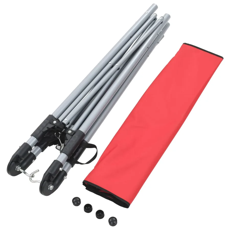 Hamac avec support pliable Rouge - 9