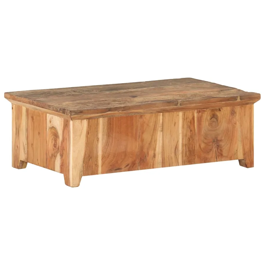 Table basse 90x50x31 cm Bois de récupération massif - 4
