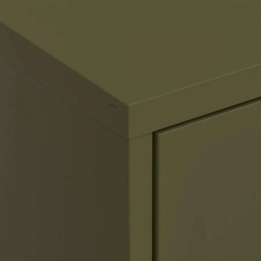 Armoire de rangement Vert olive 80x35x101,5 cm Acier - 8