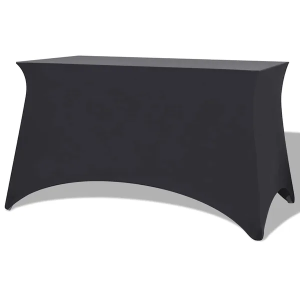Housse extensible de table 2 pièces 183 x 76 x 74 cm Anthracite