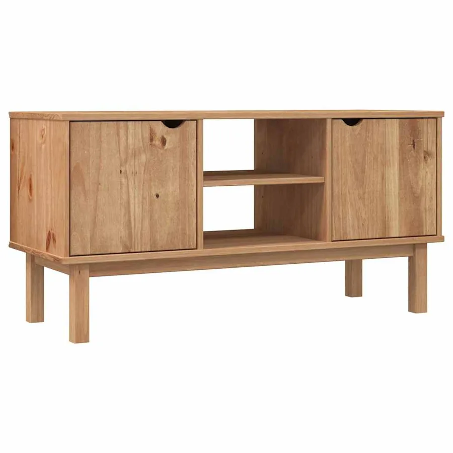 Meuble TV OTTA 113,5x43x57 cm Bois de pin massif - 2