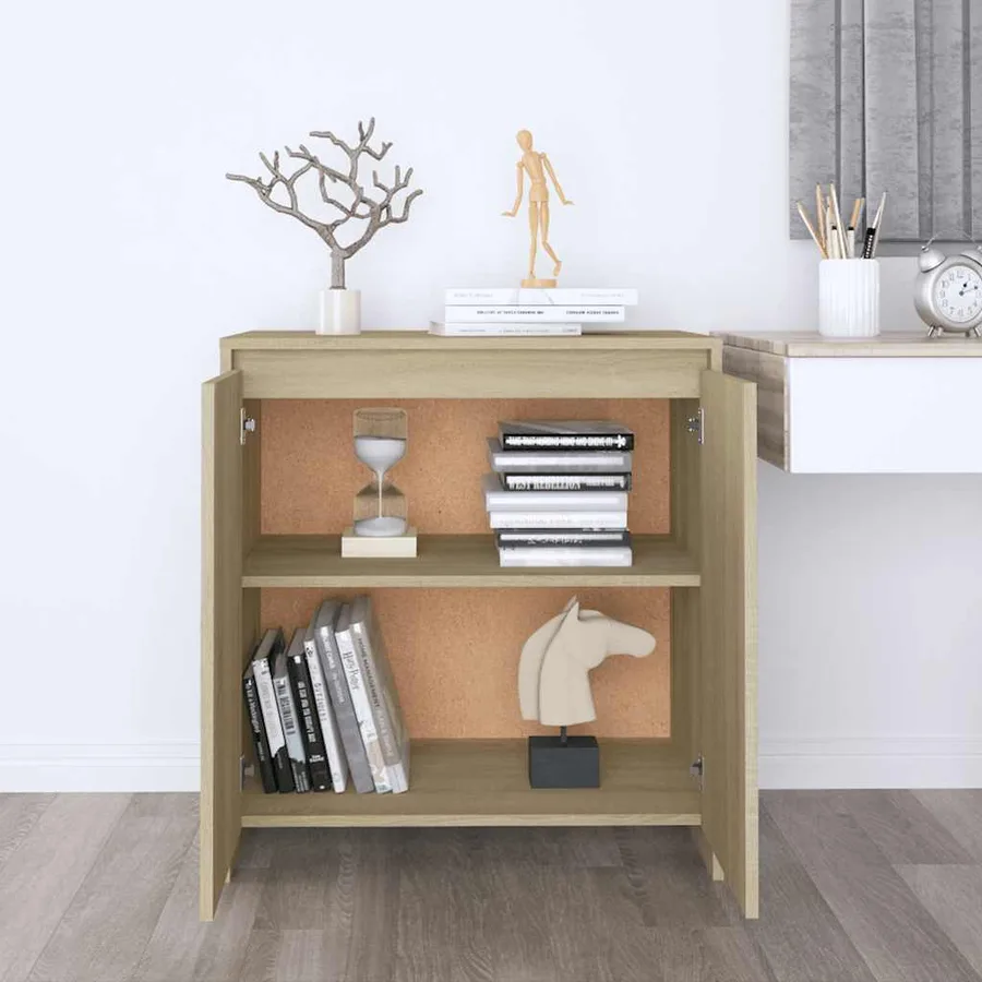 Buffet Chêne sonoma 70x41x75 cm Bois d'ingénierie - 3