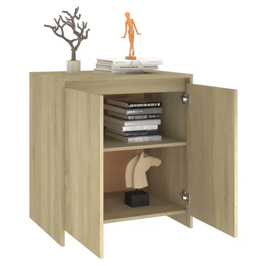 Buffet Chêne sonoma 70x41x75 cm Bois d'ingénierie - 5