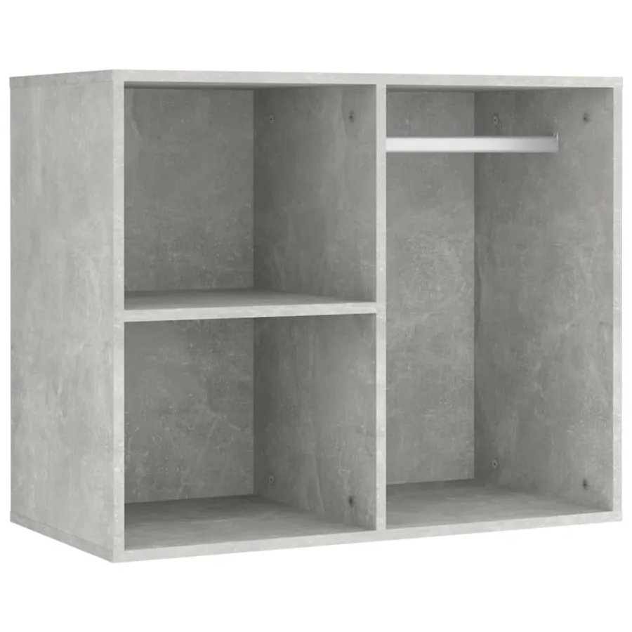 Coiffeuse à LED avec 2 armoires Gris béton Bois d'ingénierie - 10
